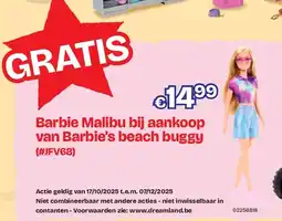Dreamland arbie Malibu bij aankoop van Barbie’s beach buggy aanbieding