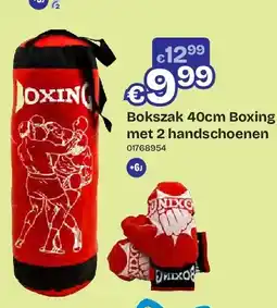 Dreamland Bokszak 40cm Boxing met 2 handschoenen aanbieding
