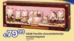 Dreamland Sylvanian Families 5848 Familie chocoladekonijn verjaardagsset aanbieding