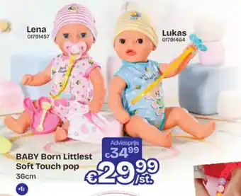 Dreamland BABY Born Littlest Soft Touch pop aanbieding