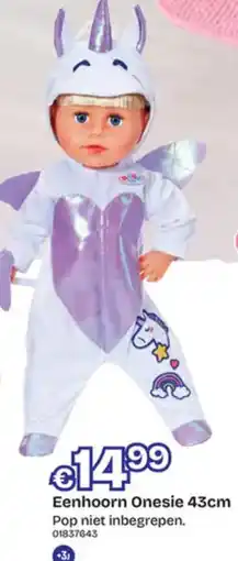 Dreamland Eenhoorn Onesie aanbieding