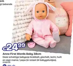 Dreamland Anna First Words Baby aanbieding