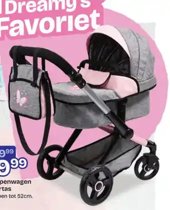 Dreamland Xeo poppenwagen met luiertas aanbieding