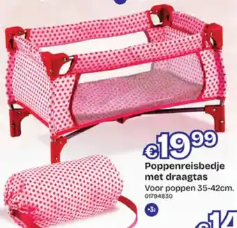 Dreamland Poppenreisbedje met draagtas aanbieding
