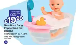 Dreamland New Born Baby Poppenbad met douche aanbieding