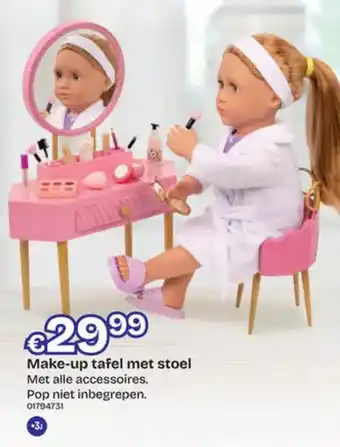 Dreamland Make-up tafel met stoel aanbieding