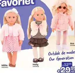 Dreamland Millie , Holly , Ava modepoppen aanbieding