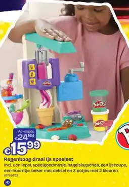 Dreamland Play-Doh Regenboog draai ljs speelset aanbieding