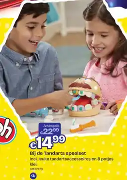 Dreamland Play-Doh Bij de Tandarts speelset aanbieding