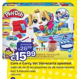 Dreamland Play-Doh Care n Carry Vet Dierenarts speelset aanbieding
