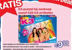 Dreamland K3 Puzzel aanbieding