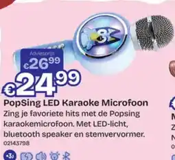 Dreamland PopSing LED Karaoke Microfoon aanbieding