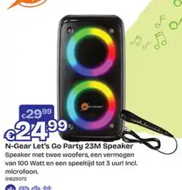Dreamland N-Gear Let's Go Party 23M Speaker aanbieding