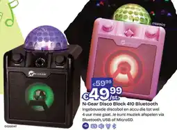 Dreamland N-Gear Disco Block 410 Bluetooth aanbieding