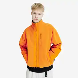 Decathlon Omkeerbare fleece voor heren Lifetech oranje aanbieding