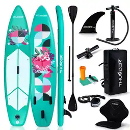 Decathlon Opblaasbaar SUP-board met accessoires THUNDER FLAMI 320cm aanbieding