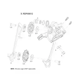 Decathlon Achterderailleurkit Sram X9 X7 RD B-Bolt aanbieding
