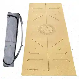 Decathlon Hi-tech cork yoga mat, 6mm + waterproof bag - 3 materials for greater comfort 4 aanbieding