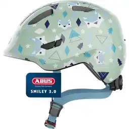 Decathlon Abus Smiley 3.0 - Green Nordic - Kinder Fietshelm aanbieding
