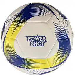Decathlon Geel met blauwe voetbal - maat 4 aanbieding
