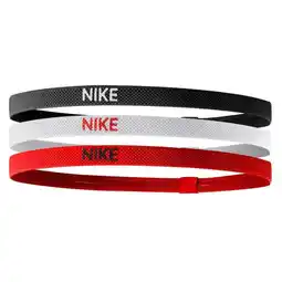 Decathlon Nike Elastische Haarbanden 3Pk Zwart Wit Rood Volwassenen aanbieding