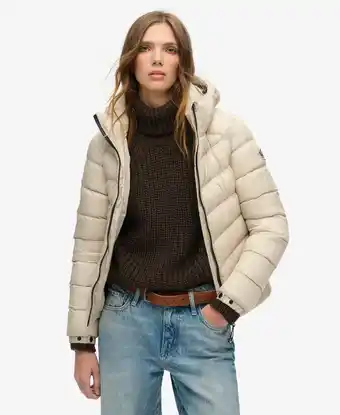 Decathlon Damesjack met capuchon Superdry Everest aanbieding