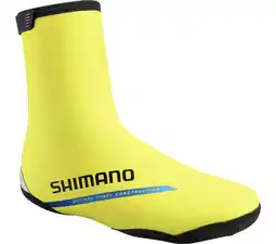 Decathlon SHIMANO ROAD Thermal Shoe Cover, Neon Yellow aanbieding