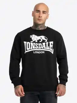 Decathlon LONSDALE Heren sweatshirt ronde hals slim fit GO SPORT aanbieding