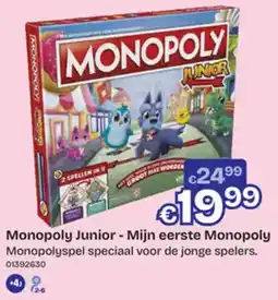 Dreamland Monopoly Junior Mijn eerste Monopoly aanbieding