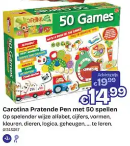 Dreamland Carotina Pratende Pen met 50 Spellen aanbieding