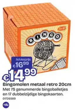 Dreamland Bingomolen metaal retro aanbieding