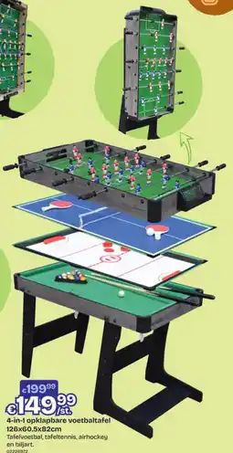 Dreamland 4-in-1 opklapbare voetbaltafel aanbieding