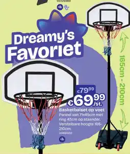 Dreamland Basketbalset op voet aanbieding
