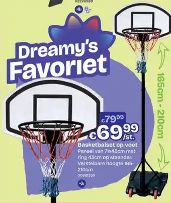 Dreamland Basketbalset op voet aanbieding