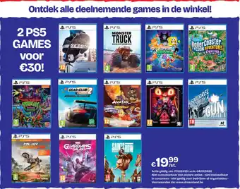 Ontdek alle deelnemende games in de winkel!