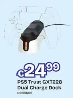 Dreamland PS5 Trust GXT228 Dual Charge Dock aanbieding