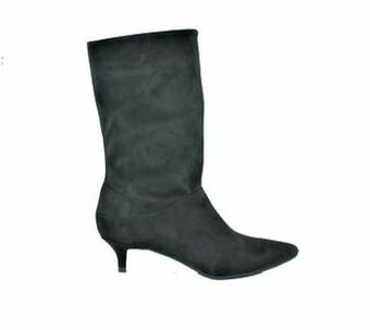 Unisa Laars Dames Trend Kitten Heel - Zwart