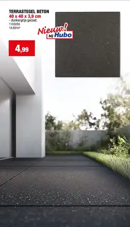 Hubo Terrastegel Beton aanbieding