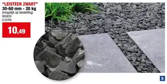Hubo Leisteen Zwart aanbieding