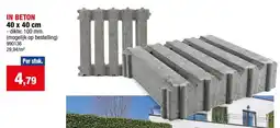 Hubo Grastegels In Beton aanbieding