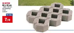 Hubo Grastegels In Beton aanbieding
