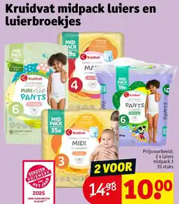 Kruidvat Kruidvat midpack luiers en luierbroekjes aanbieding