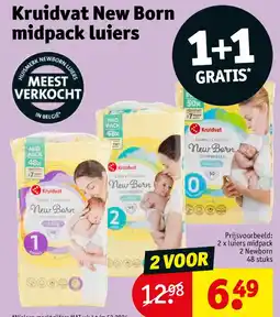 Kruidvat Kruidvat New Born midpack luiers aanbieding