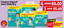 Kruidvat Pampers bigpack luiers Baby Dry aanbieding