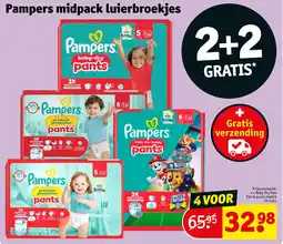 Kruidvat Pampers midpack luierbroekjes aanbieding