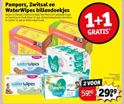 Kruidvat Pampers, Zwitsal en WaterWipes billendoekjes aanbieding