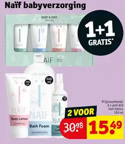 Kruidvat Naïf babyverzorging aanbieding
