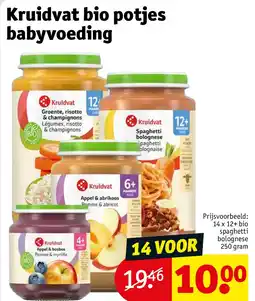 Kruidvat Kruidvat bio potjes babyvoeding aanbieding