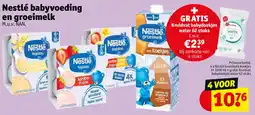Kruidvat Nestlé babyvoeding en groeimelk aanbieding