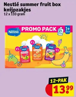 Kruidvat Nestlé summer fruit box knijpzakjes aanbieding